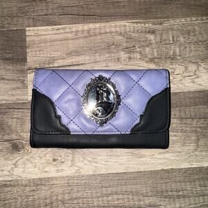 Disney Tim Burtons Nightmare Before Christmas Quilted Wallet Jack And Sally Love